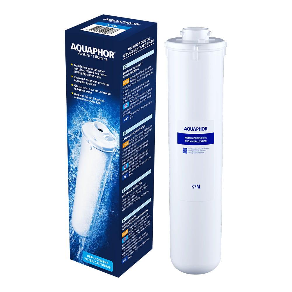 Mineralizator Aquaphor K7M wkład mineralizujący. Filtr wymienny do RO-101S Morion, RO-202S (RO-201), RO-102S.